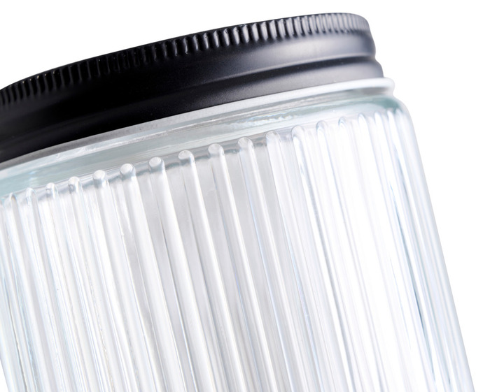 Sylteglas riflet m/skruelåg 0,5 liter - DAY